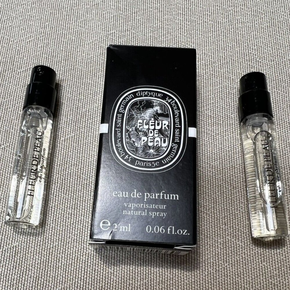 BNIB Diptyque Fleur de Peau Samples 0.06 oz (x2)